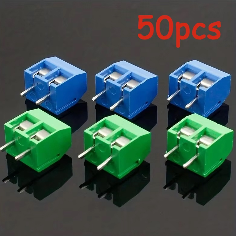 Screw Terminal Block - 50 pièces PCB bornier connecteur pas