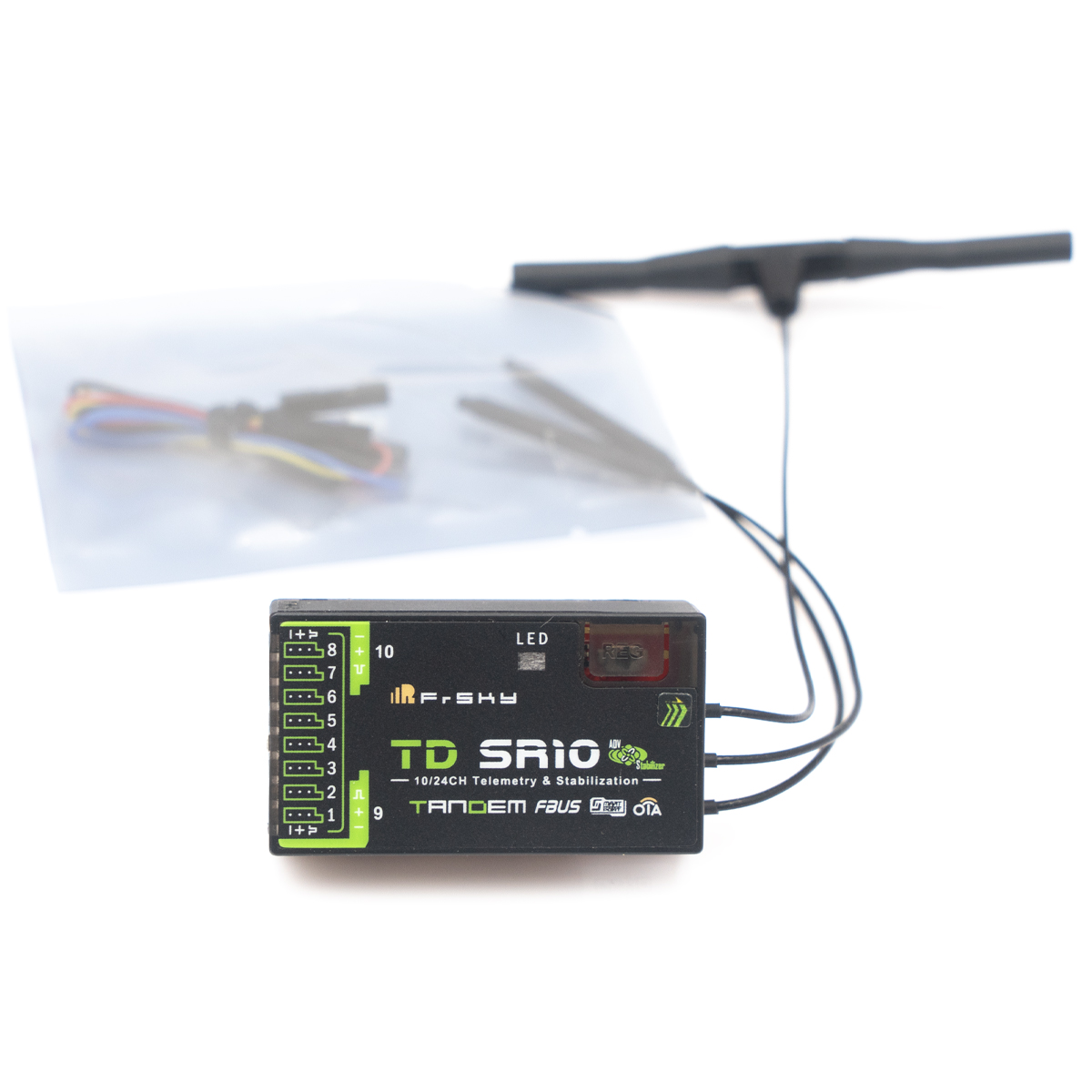 Antenna 2.4Ghz - Récepteur FrSky TD SR10 double bande,