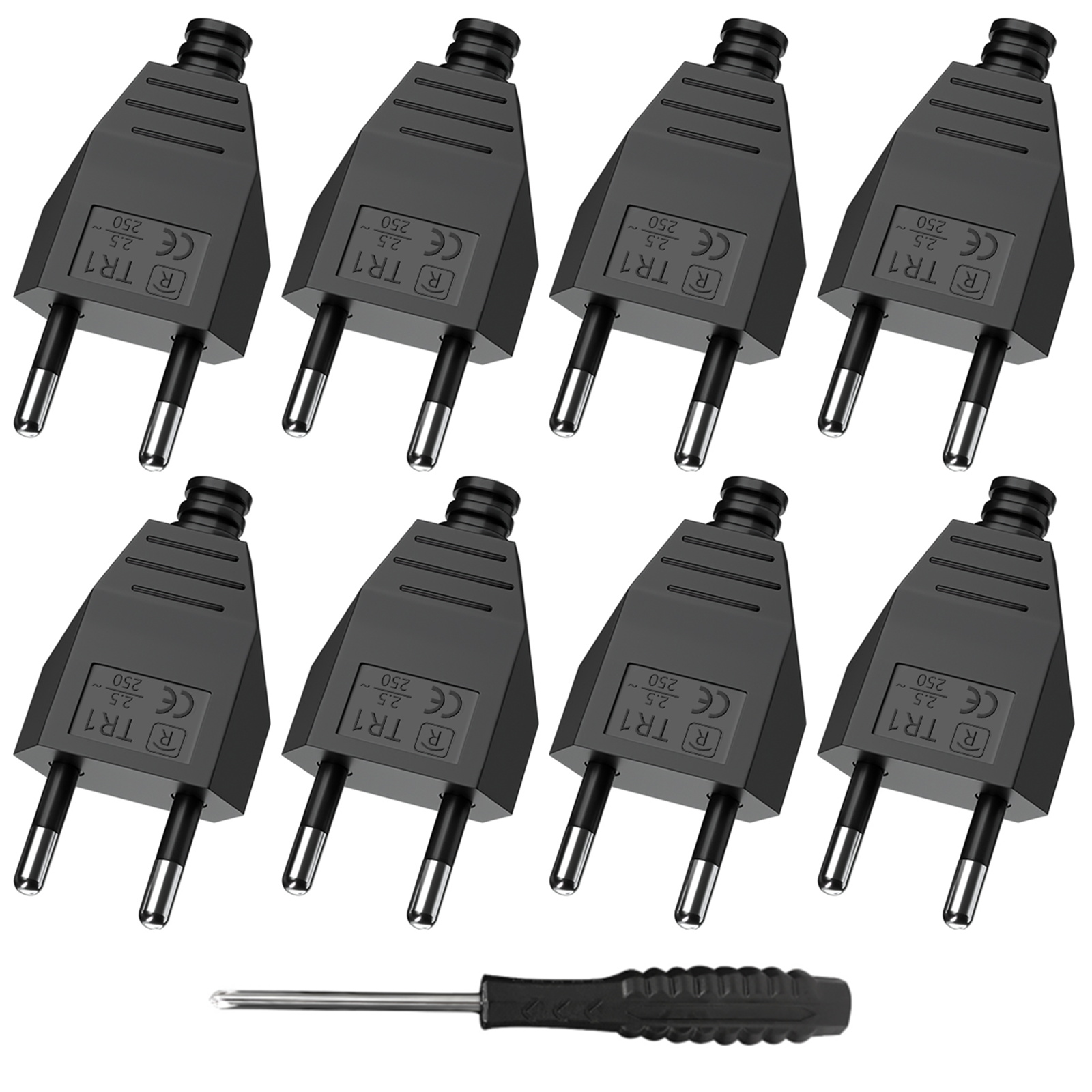 Ipex Connector - Adaptateur de prise ue mâle femelle,
