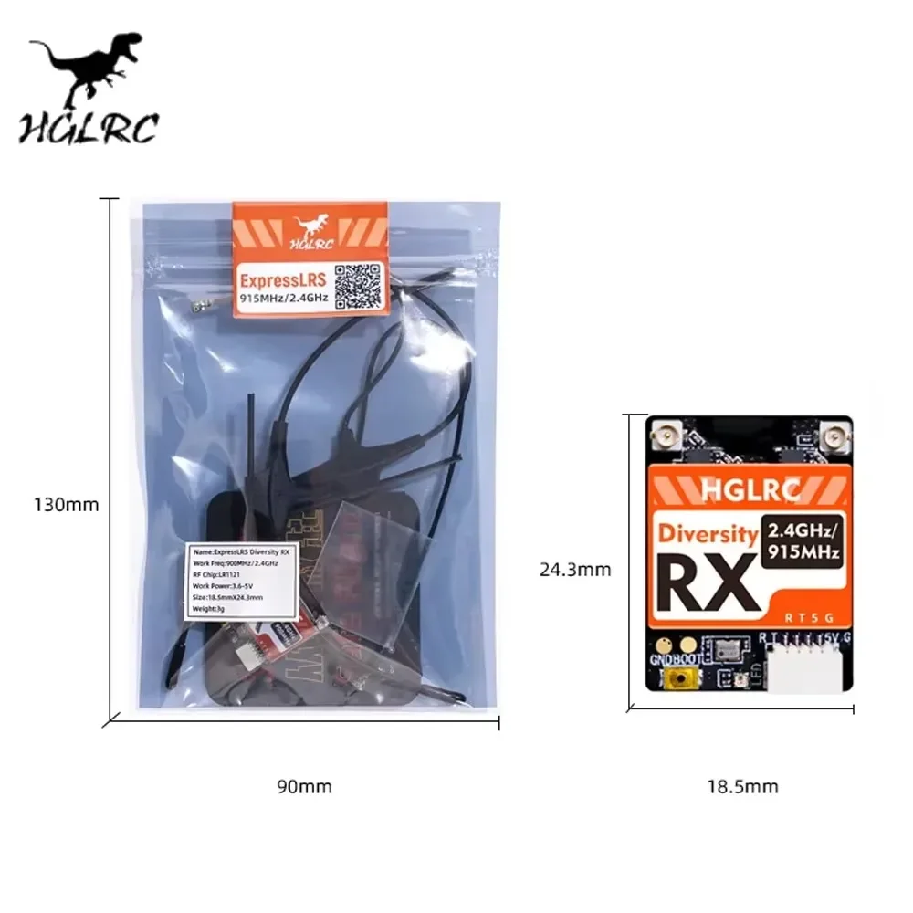 Récepteur HGLRC Dualband RX Ex - Antenna 2.4Ghz avis et prix
