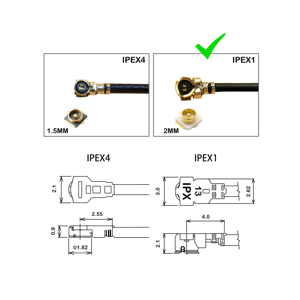 Câble coaxial WiFi Pigtail RG1 - Ipex Connector avis et prix