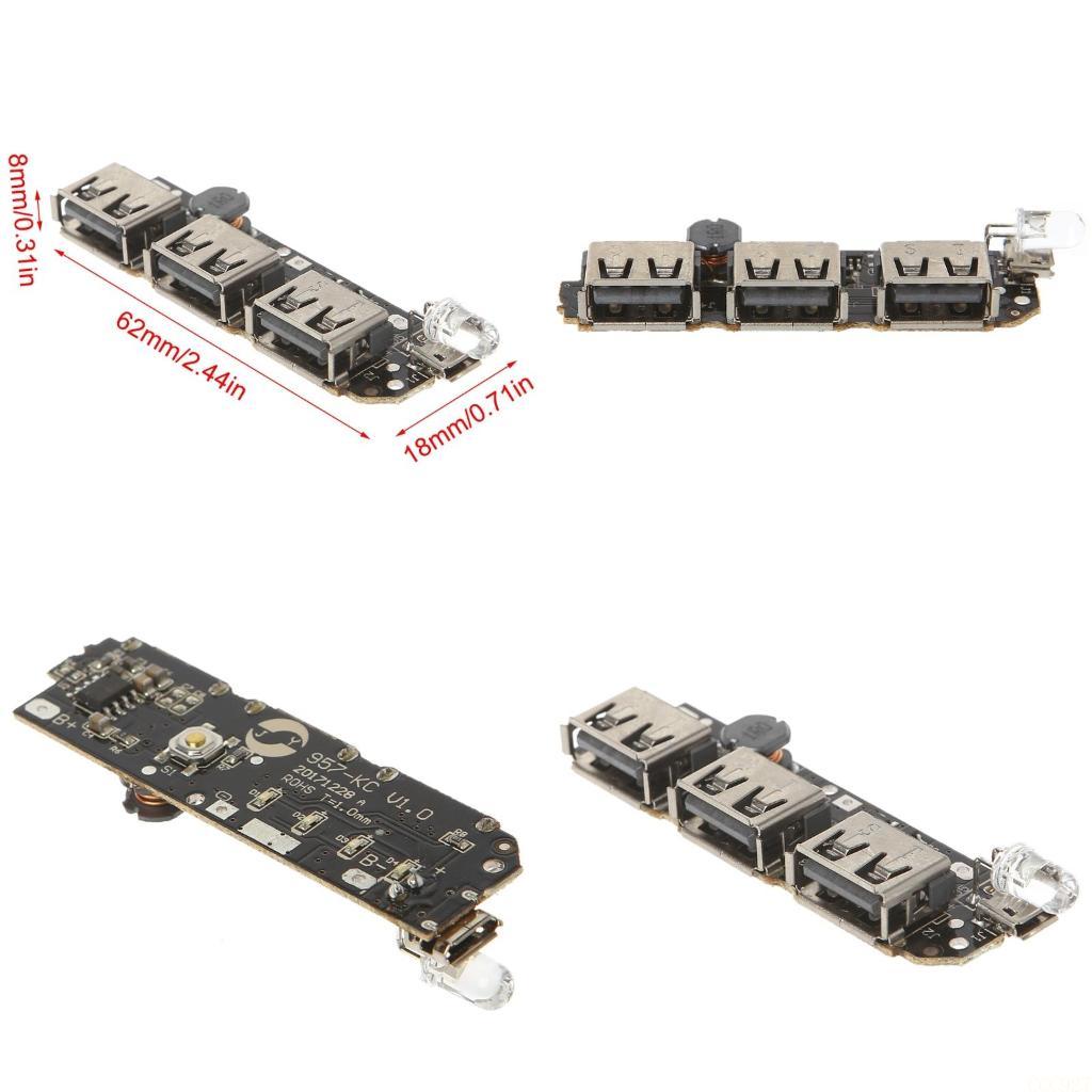 B03F 5V 2.1A 3 USB chargeur ba - Li Ion Charger Module avis et prix