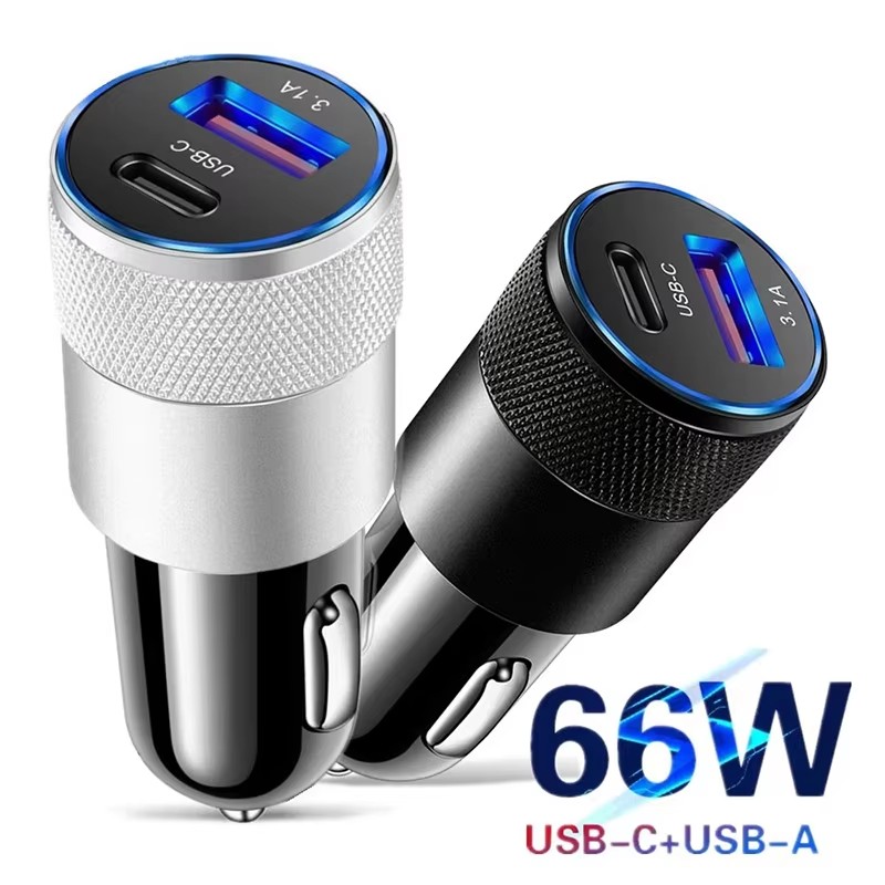 Chargeur de voiture USB 66W, a - Usb C Cable avis et prix