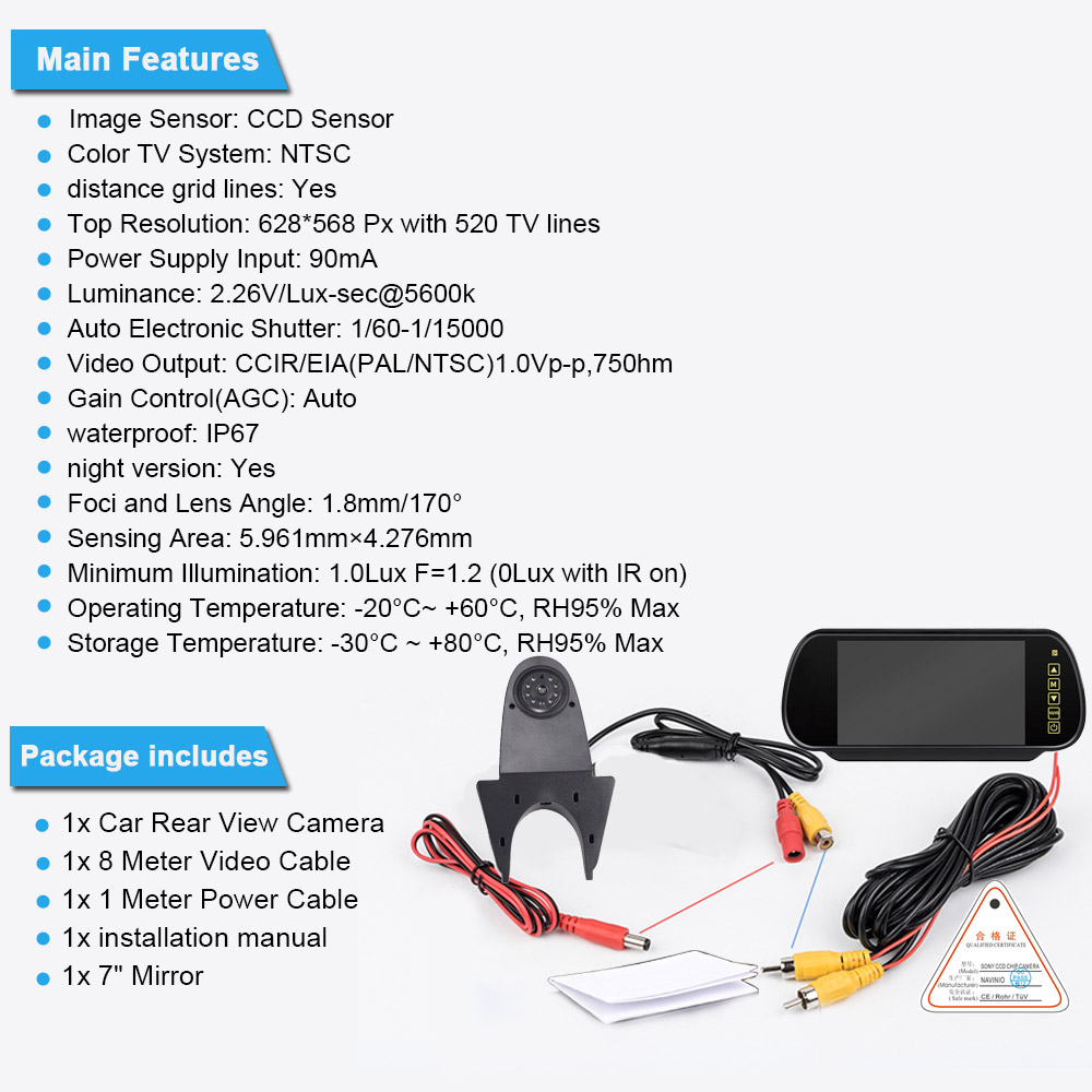 Caméra de recul pour toit de v - Jumper Wire Kit avis et prix