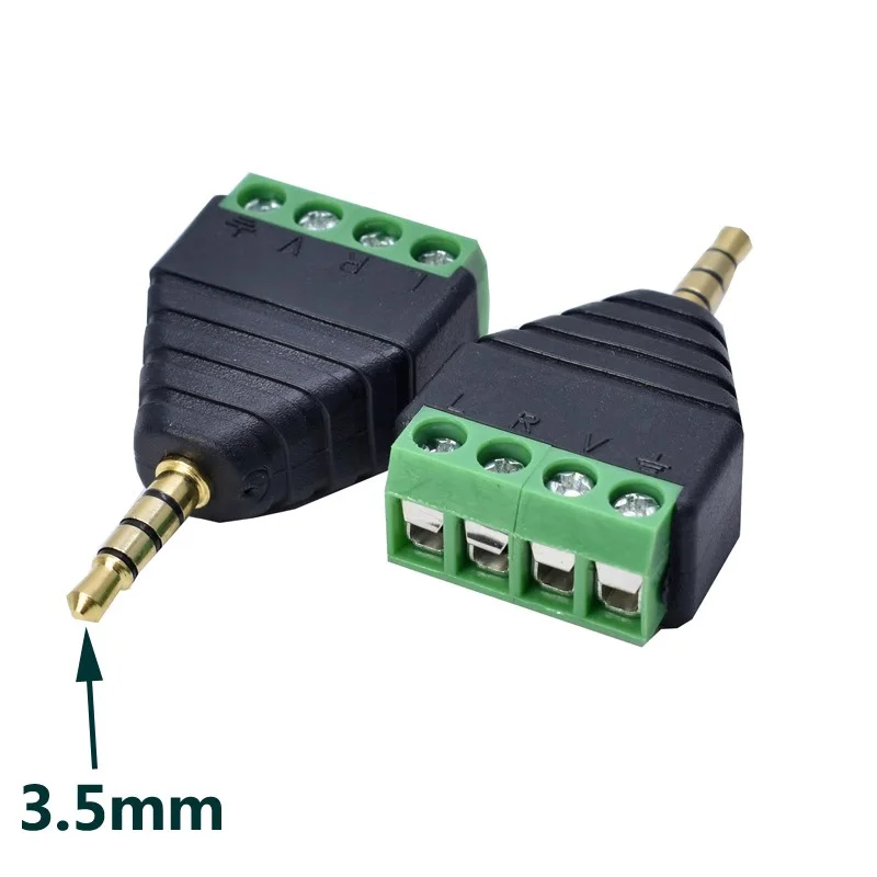 5/20/100 pièces 3.5mm stéréo 4 - Screw Terminal Block avis et prix