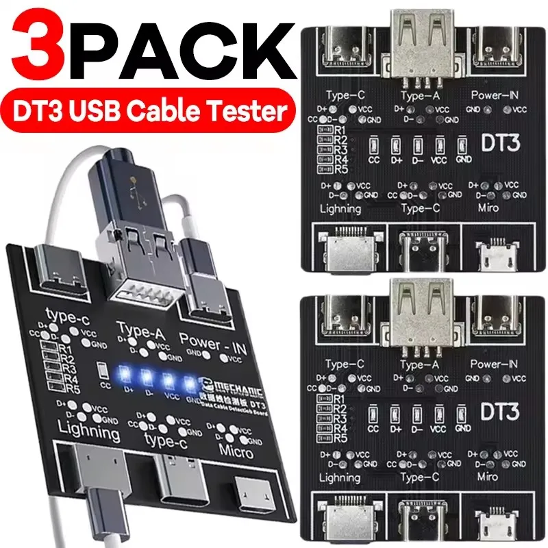 1-3 pièces, testeur USB DT3, c - Micro Usb Cable avis et prix