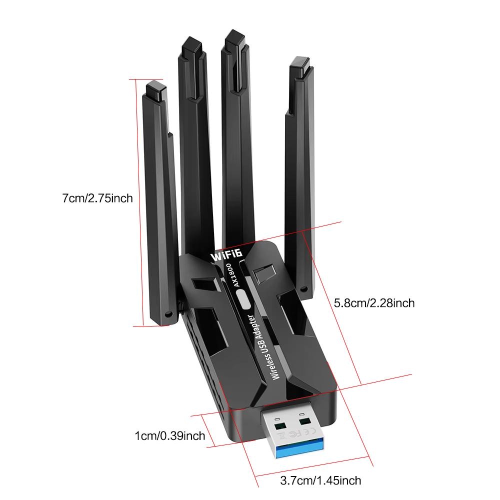 Adaptateur USB WiFi 6 1800 Mbp - Antenna 2.4Ghz avis et prix