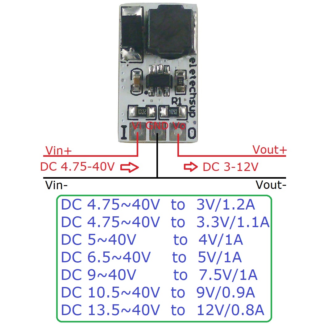 Convertisseur Mini DC-DC 3 piè - Ams1117 Module avis et prix